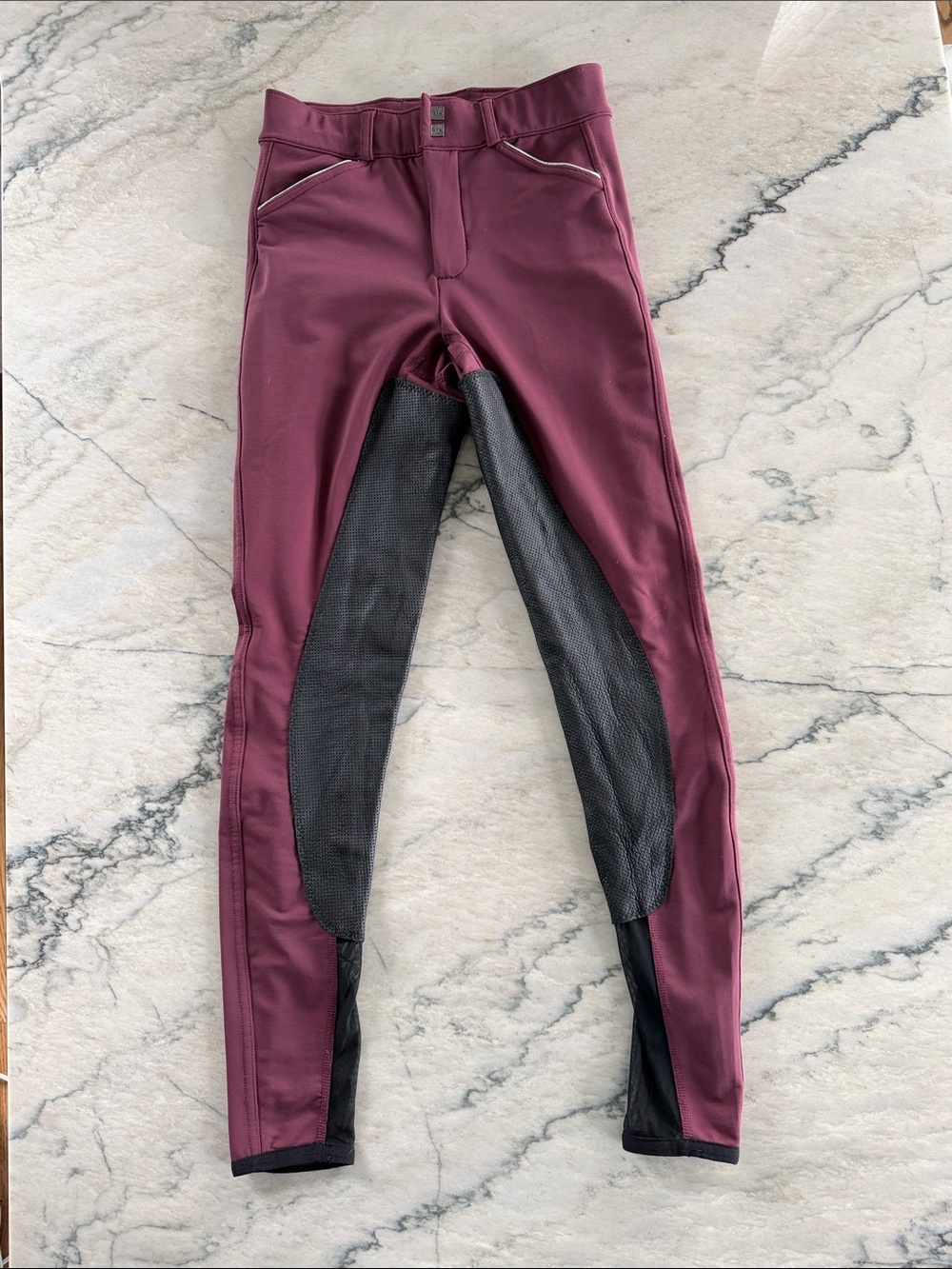 FITS Women's Burgundy Full-Seat Riding Breeches - Medium - Picture 2 of 10